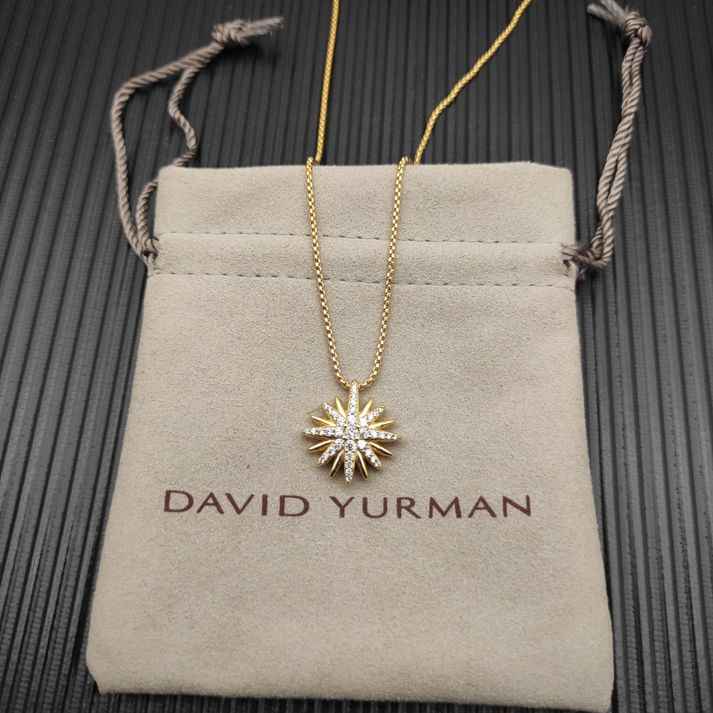 David Yurman Gold Sunflower Necklace